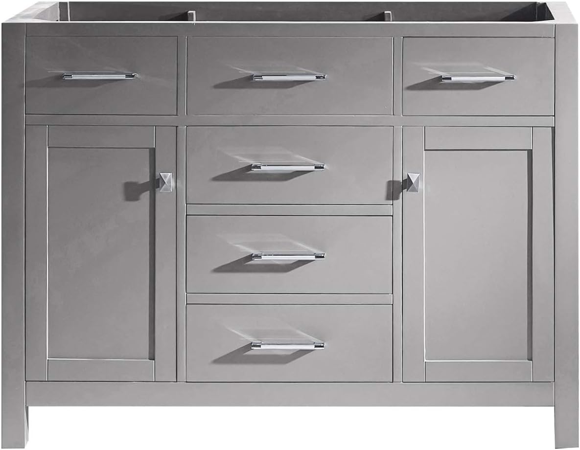 White 48 inch Single Sink Bathroom Vanity Cabinet E95976
