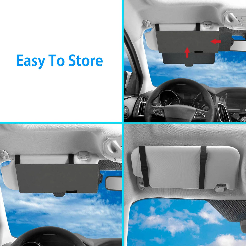 Car Sunshade Sun Visor Extender Windshield Side Window Shade X3013