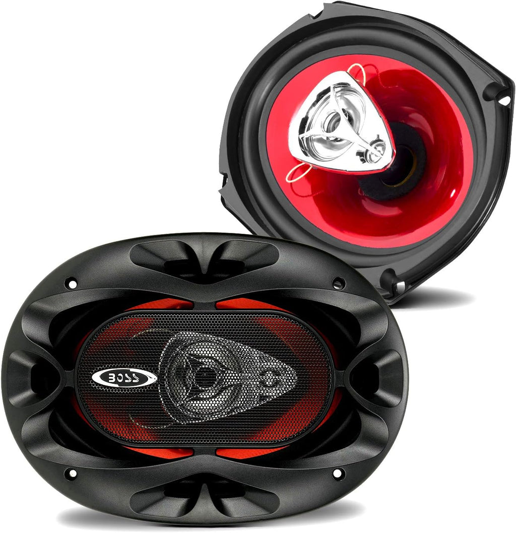 6 x 9 Inch 3 Way Coaxial Car Speakers, 400 Watts Max, Sold in Pairs J636