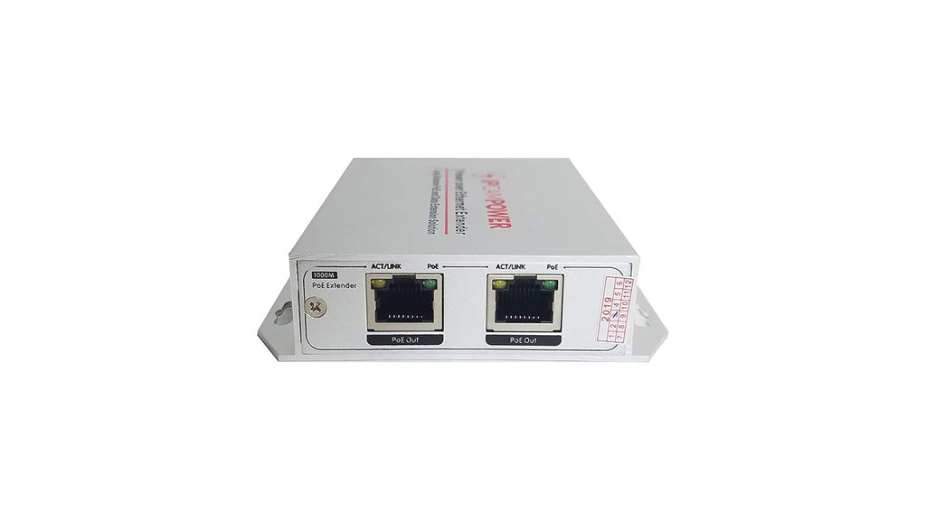 2 Port POE Powered Switch Midspan Repeater for IP Cameras F45203