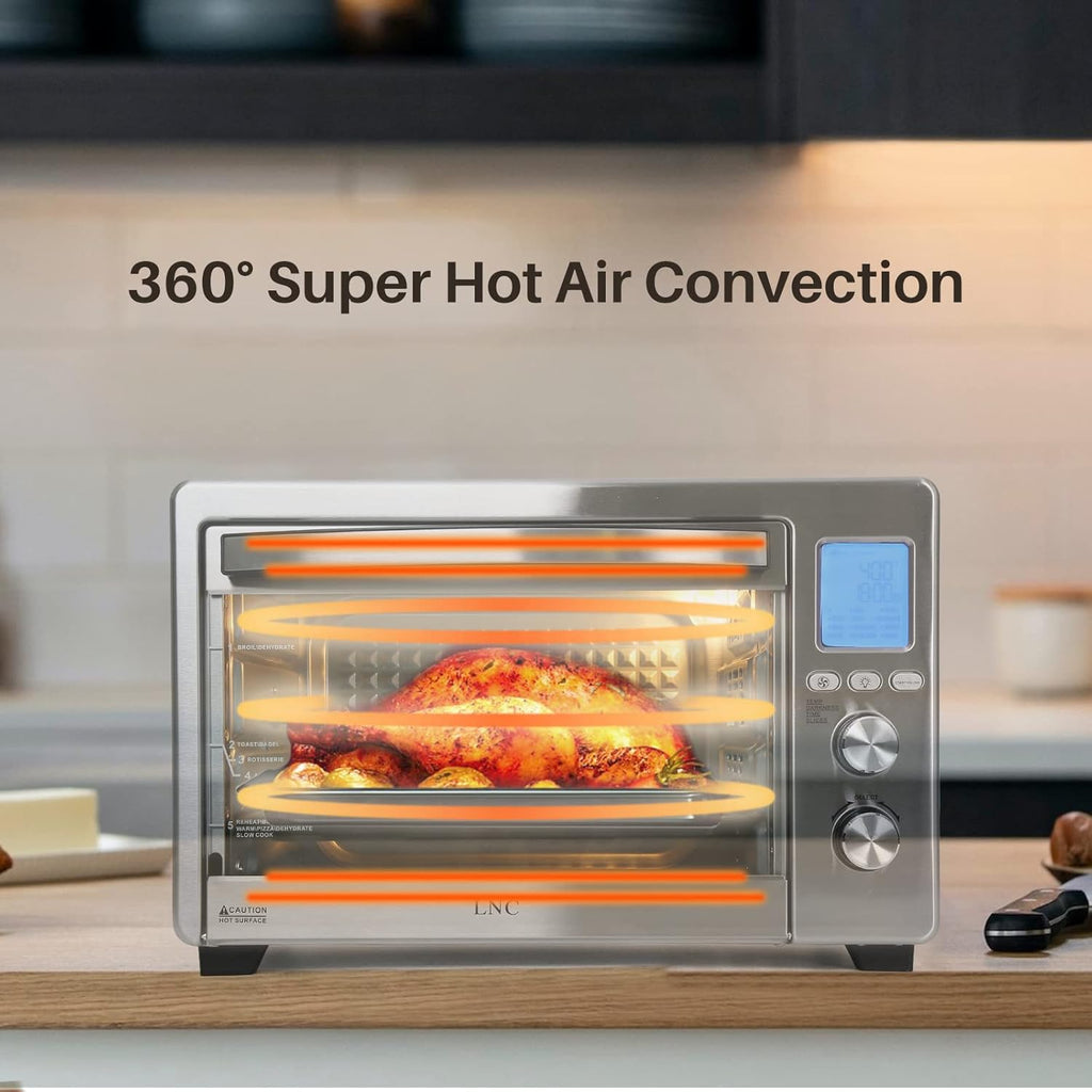 34QT 1750W Air Fryer Toaster Oven with 12 Cooking Functions M22868