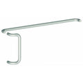 1x22 Round 12x22 Center to Center Offset Door Pull and Push Set with Fasteners - Bright Brass Y43227