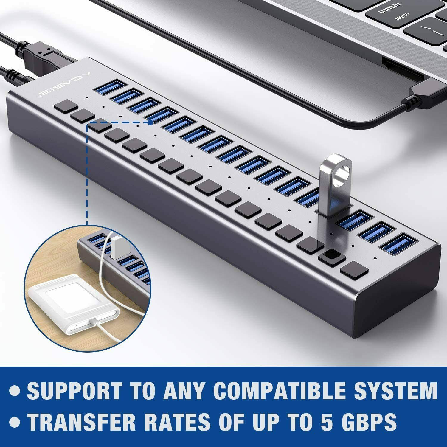 16 Ports 90W USB 3.0 Data Hub E321371