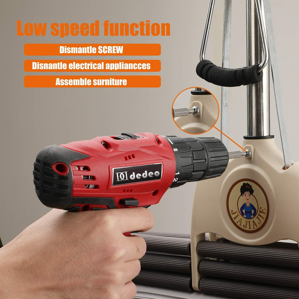 16.8V Cordless Drill Driver Tool Kit, 108-Piece Household Tool Kit Set Pack of 2 O646245