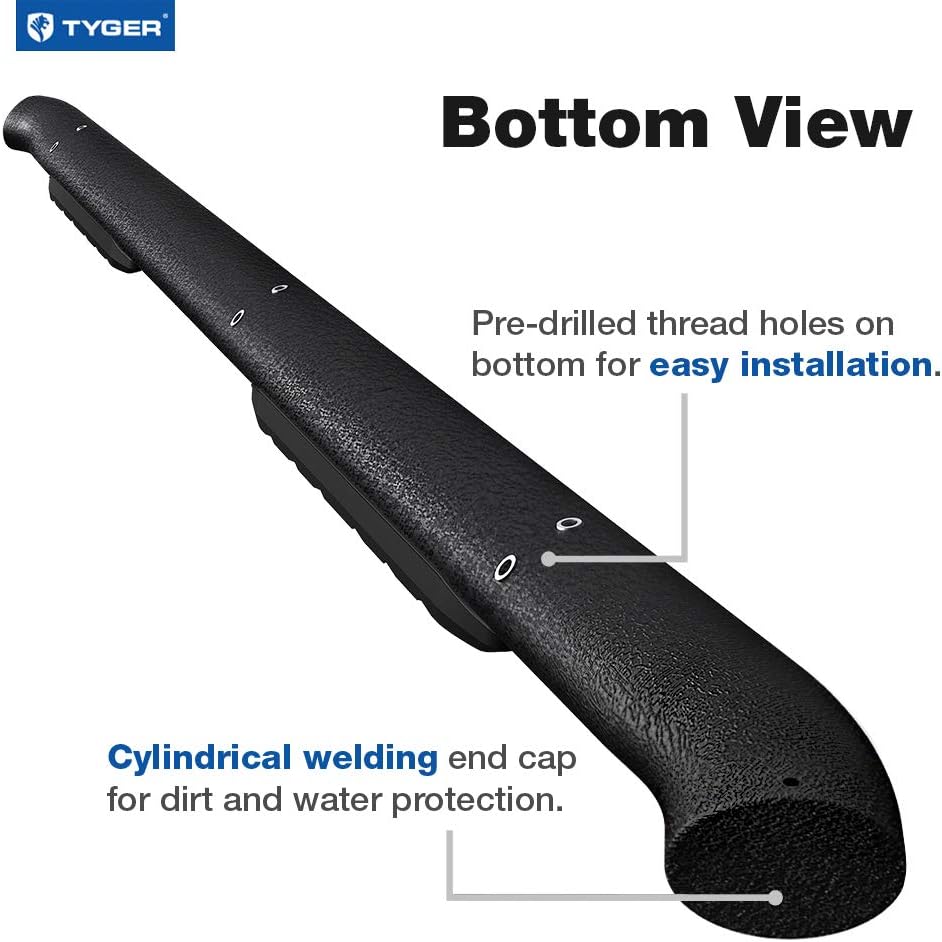 Textured Black Side Step Running Boards E746155