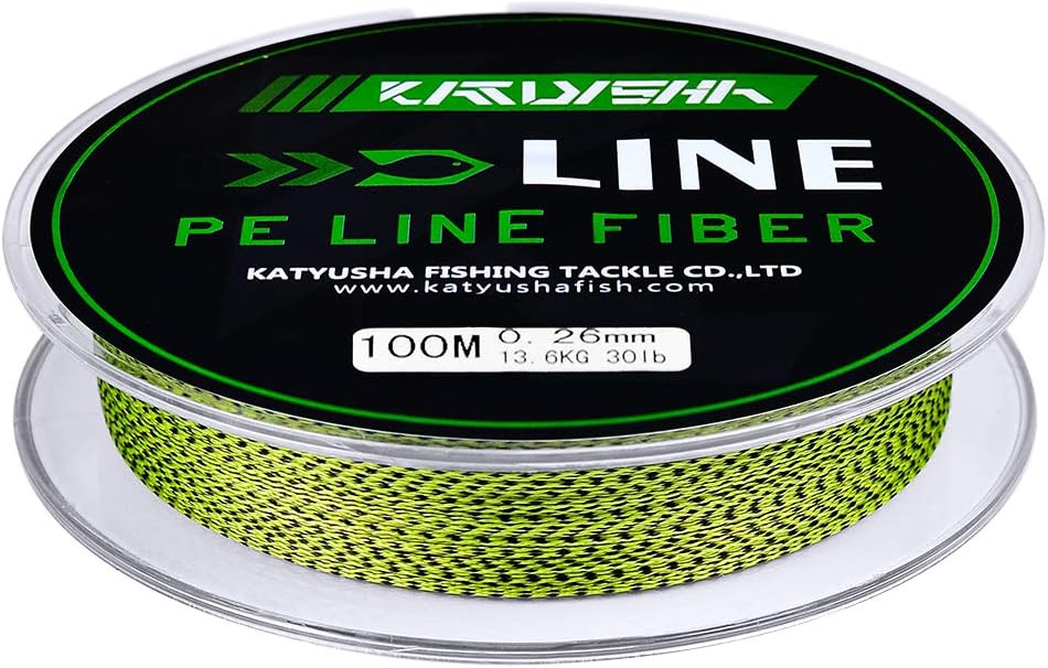 Braided Fishing Line 4 Strands 6Lb Test 109 Yards Pack of 2 T11606