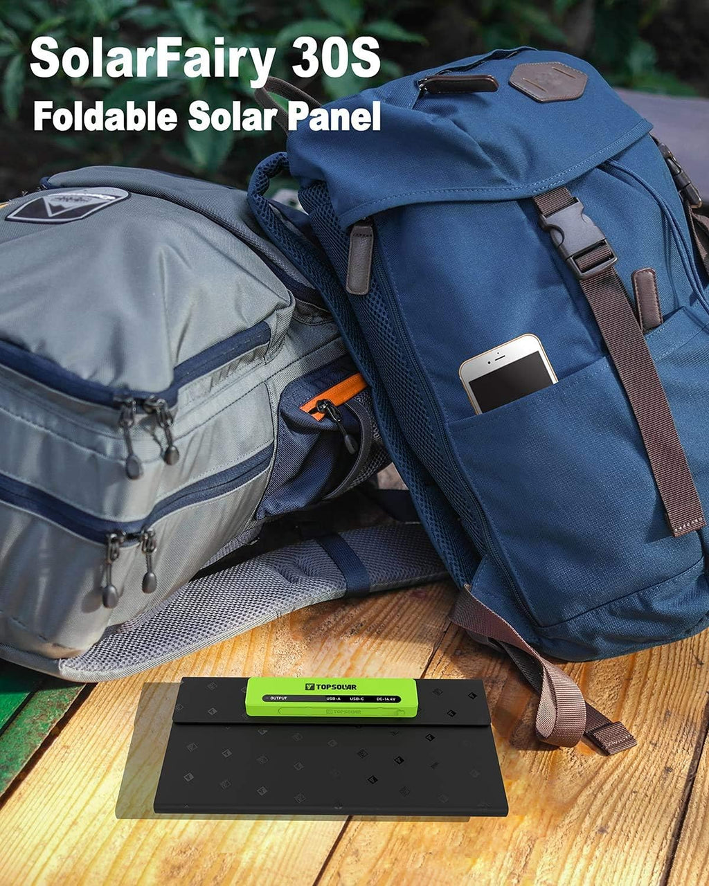 Foldable Solar Panel 30W Portable Battery Charger Kit Y127
