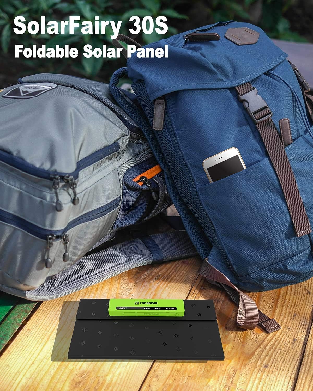 Foldable Solar Panel 30W Portable Battery Charger Kit Y127