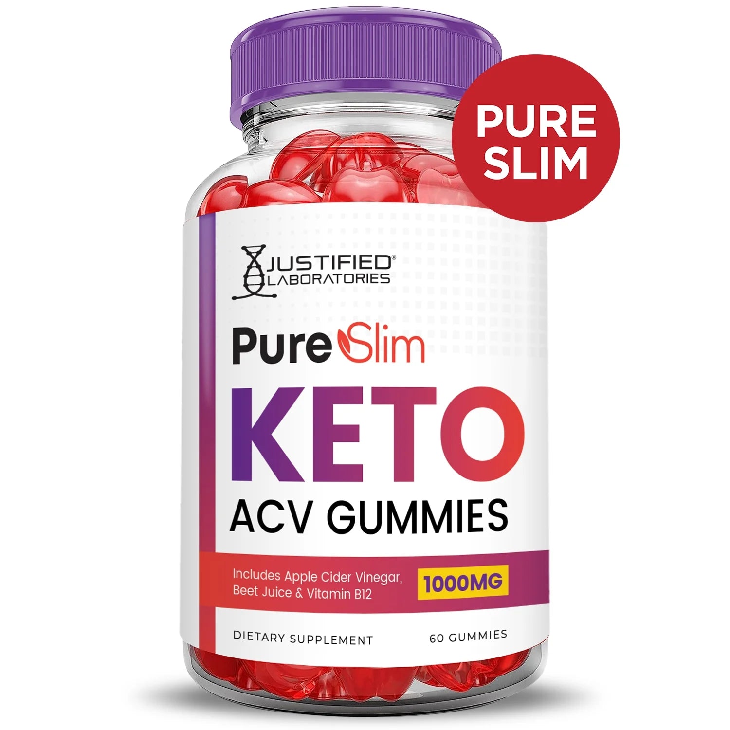2 Pack Keto ACV Gummies 1000MG Dietary Supplement 120 Gummys Q1669