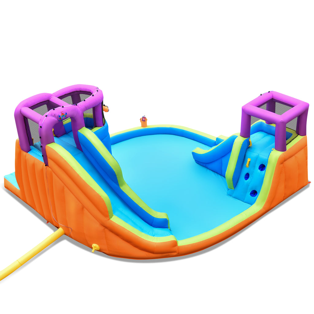 Inflatable Water Slide Bouncer with Climbing Wall & 950W Blower A96251
