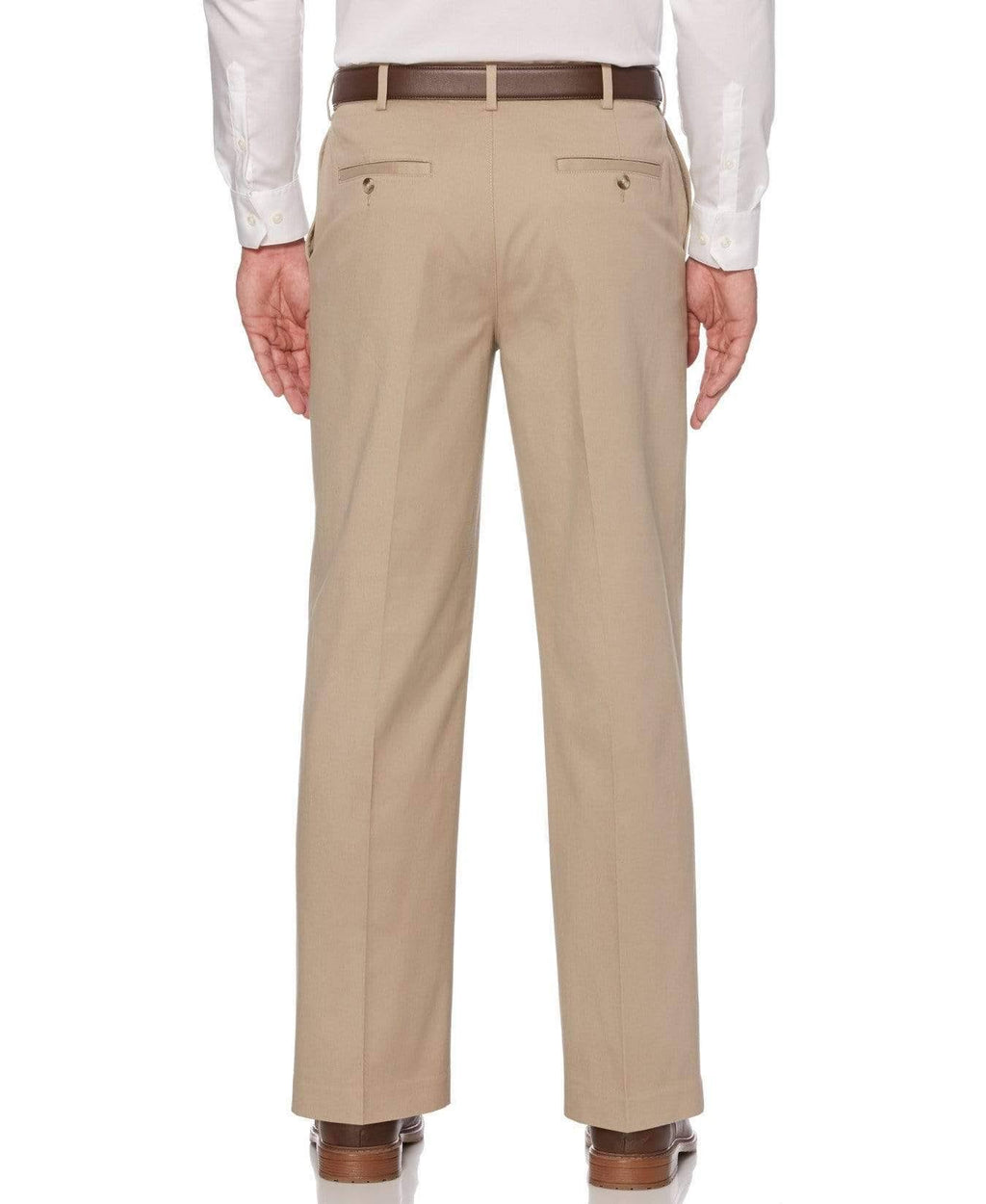 Mid Khaki Flat Front Stretch Chino C245