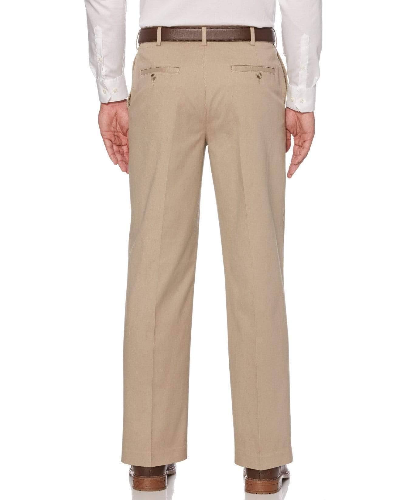 Mid Khaki Flat Front Stretch Chino C245