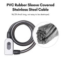 Bike Lock Cable Combination Lock Keyless Cable Lock IP66 Waterproof Built-in Battery O888061