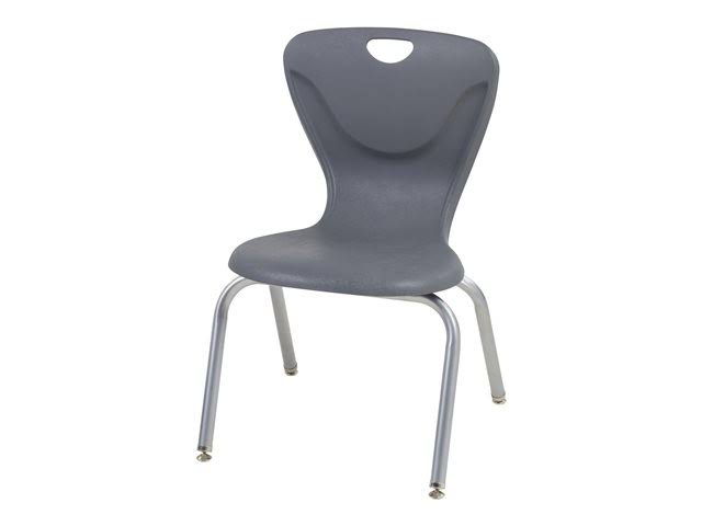 Gray Contour Swivel Glide Chair 4-Pack U87659