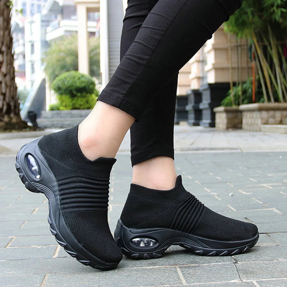 Mesh Slip On Walking Shoes O369123