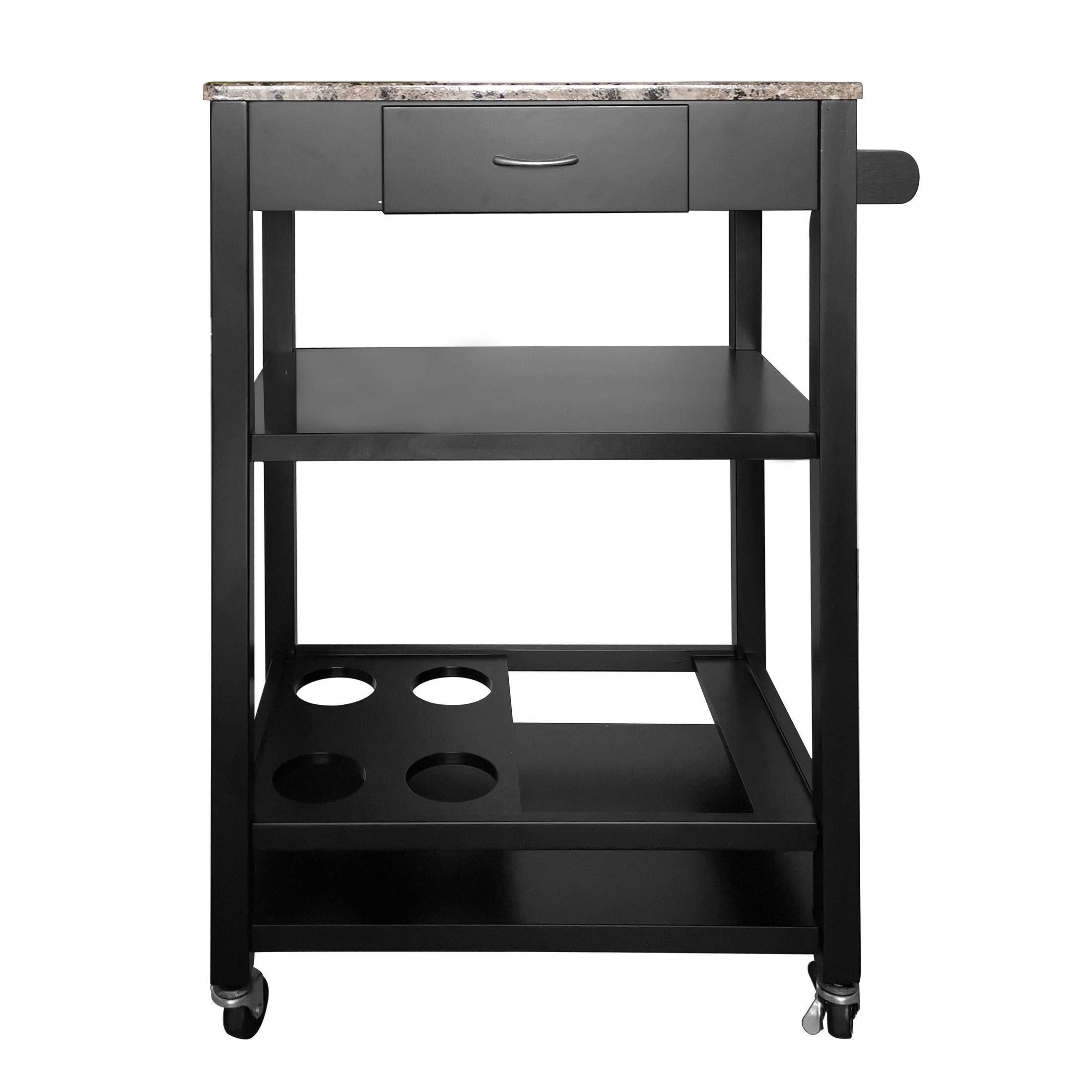 Marbled Kitchen Buffet Serving Cart I297