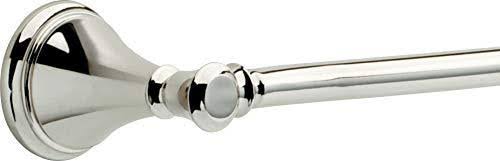 Polished Nickel Glass Shelf with Bar U786087