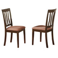 Antique Dining Chair with Microfiber Seat - Set of 2 Y360