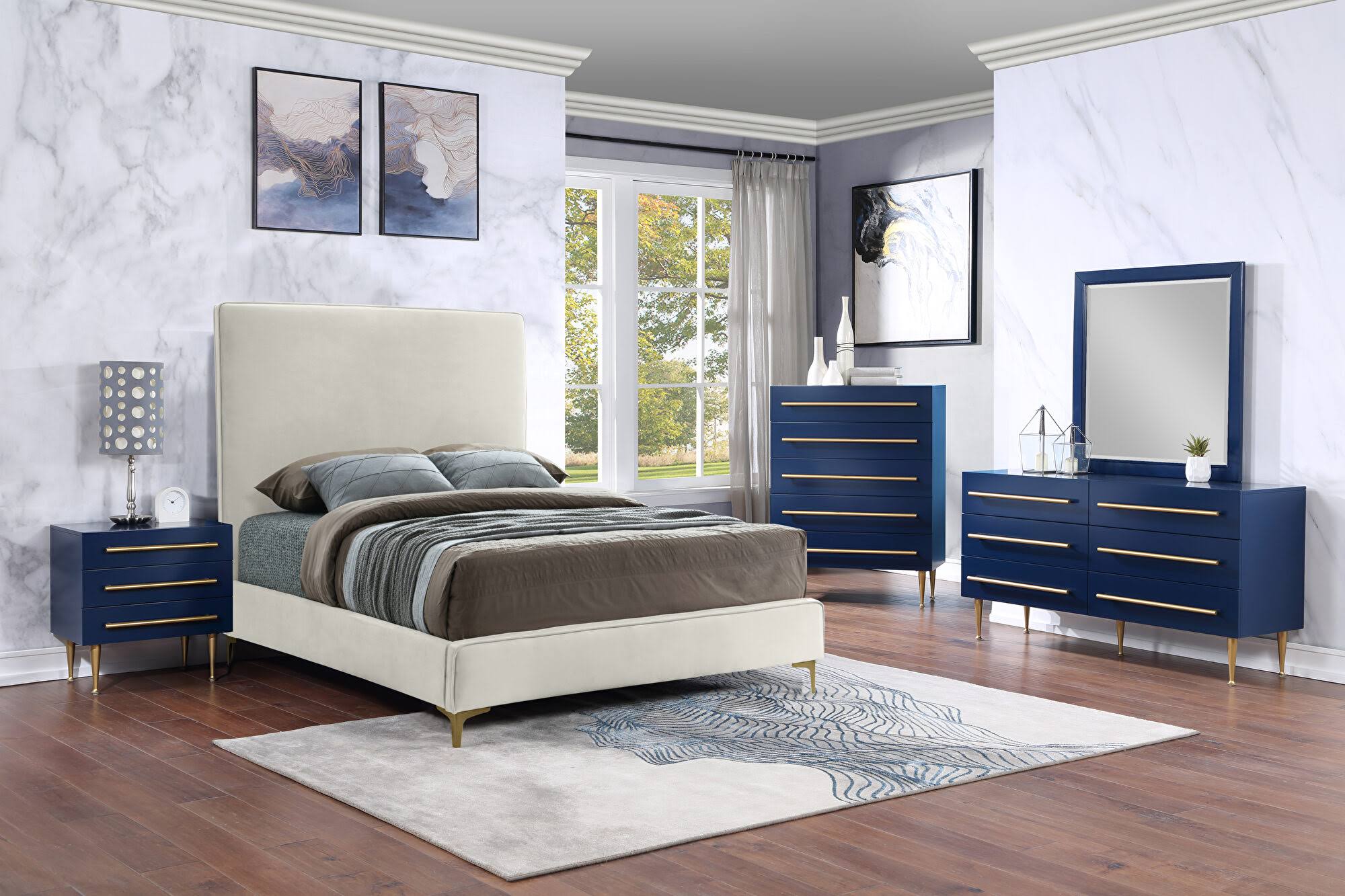 Navy Night Stand Y390