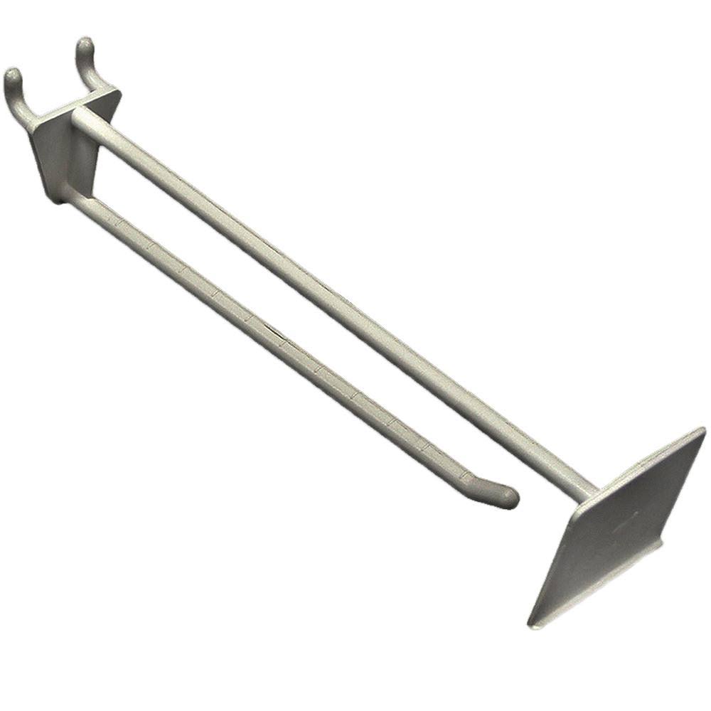 White 8-Inch Glass-Filled Nylon Pegboard Hook, 50-Pack C63970