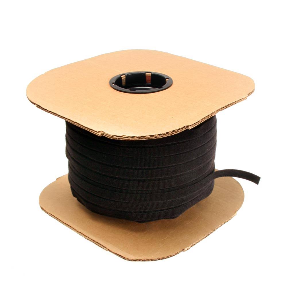 Black Velcro Bulk Roll Cable Fastener 600 ft Y5484