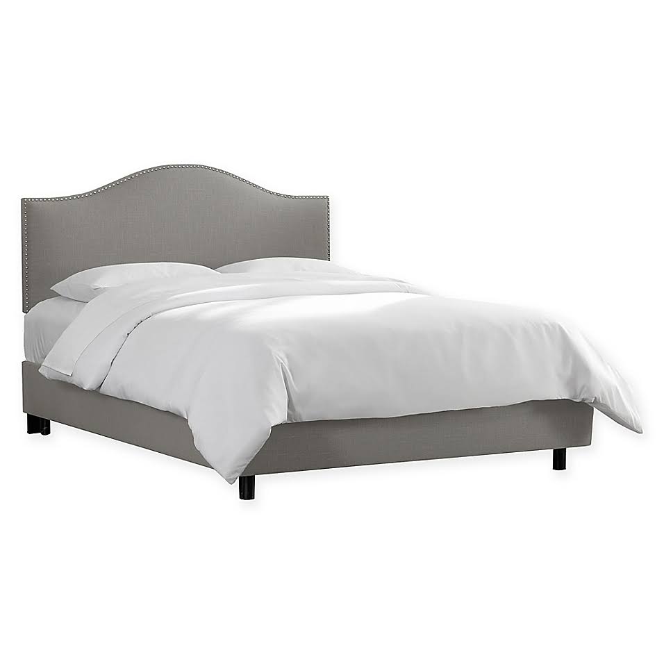 Linen Grey Nail Button Bed K827799