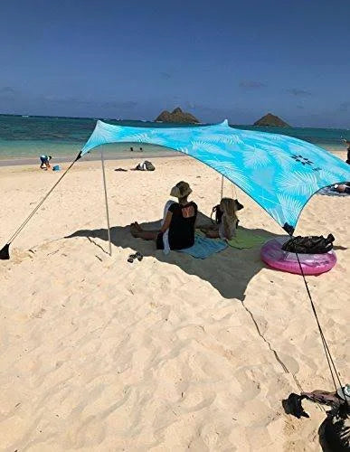 Beach Tent with Sand Anchor, Portable Canopy Sunshade P1735