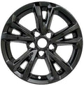 Black Skin Hubcap Cover Alloy Wheel Pack of 2 A1716