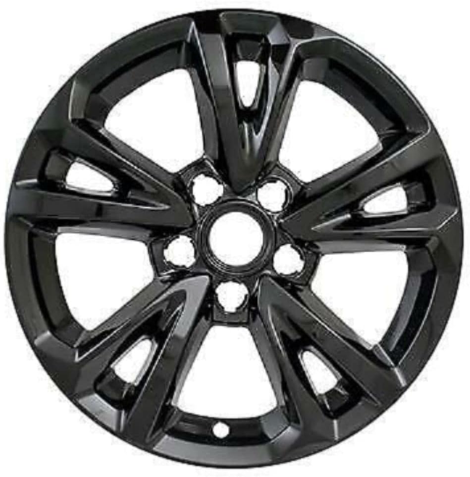 Black Skin Hubcap Cover Alloy Wheel Pack of 2 A1716