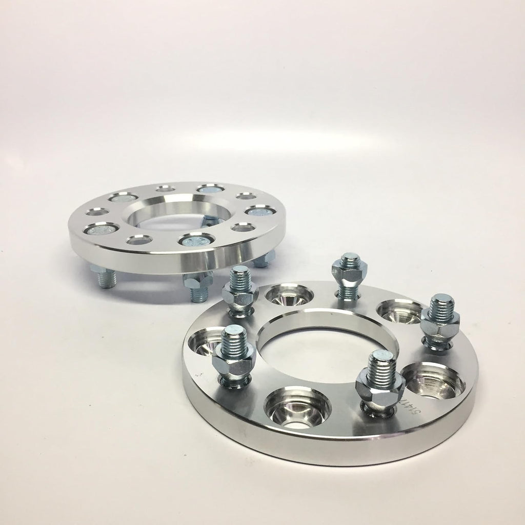 2 Pieces 15mm Wheel Adapters 5x100 Hub to 5x114.3 12x1.5 Studs 67.1mm Center Bore J508