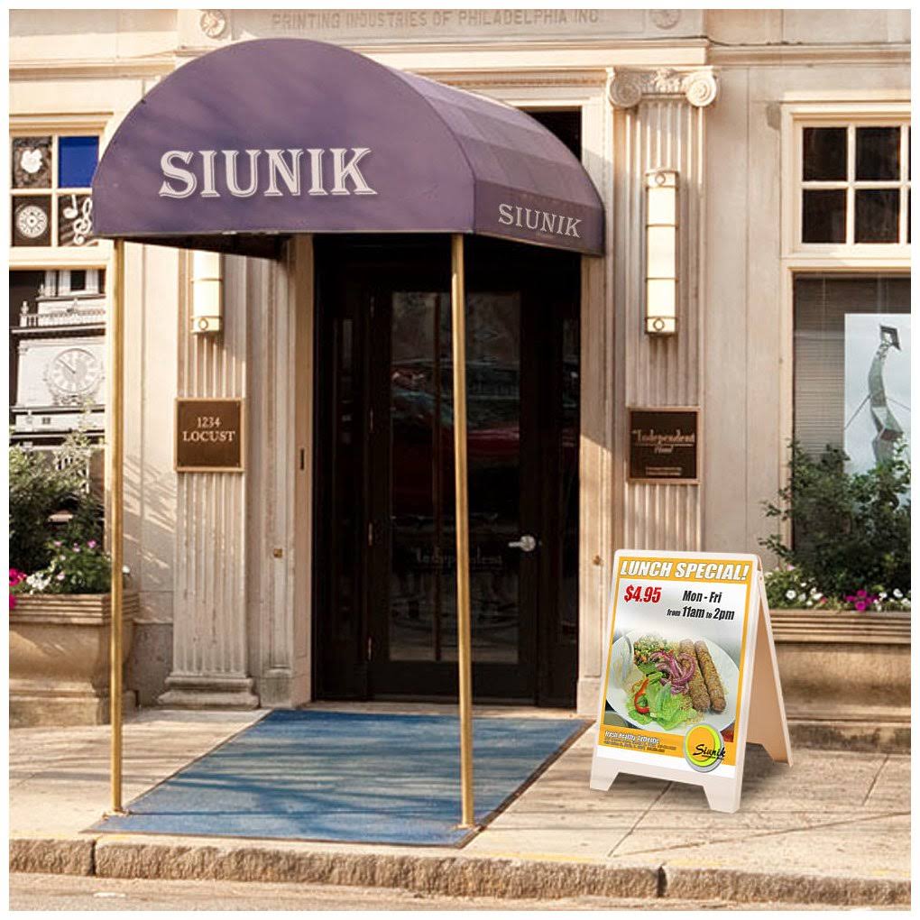 A-Frame Sign Sandwich Board PVC White Z207140