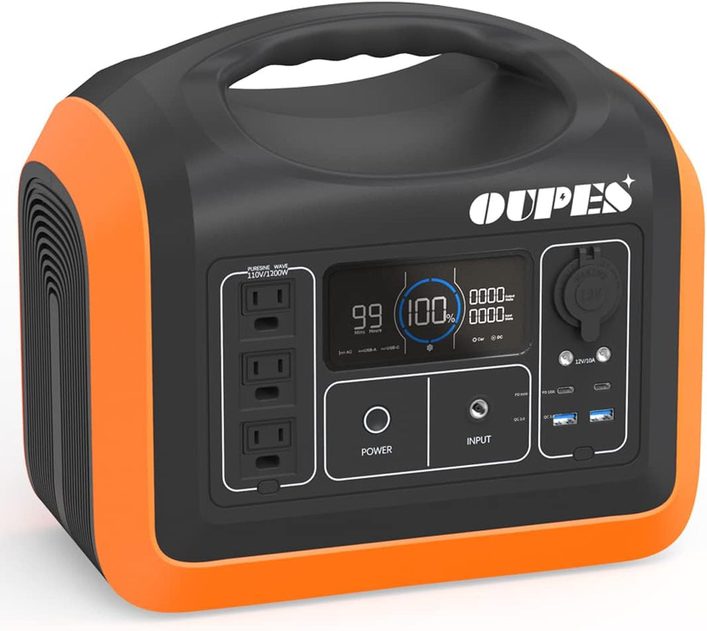 1800W/1488Wh Portable Power Station with 4x100W Solar Panel and LiFePO4 Battery Z3179