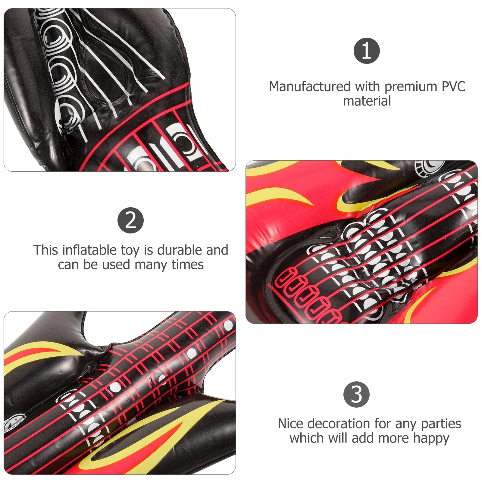 4Pcs Portable Inflatable Toy Guitars U70298
