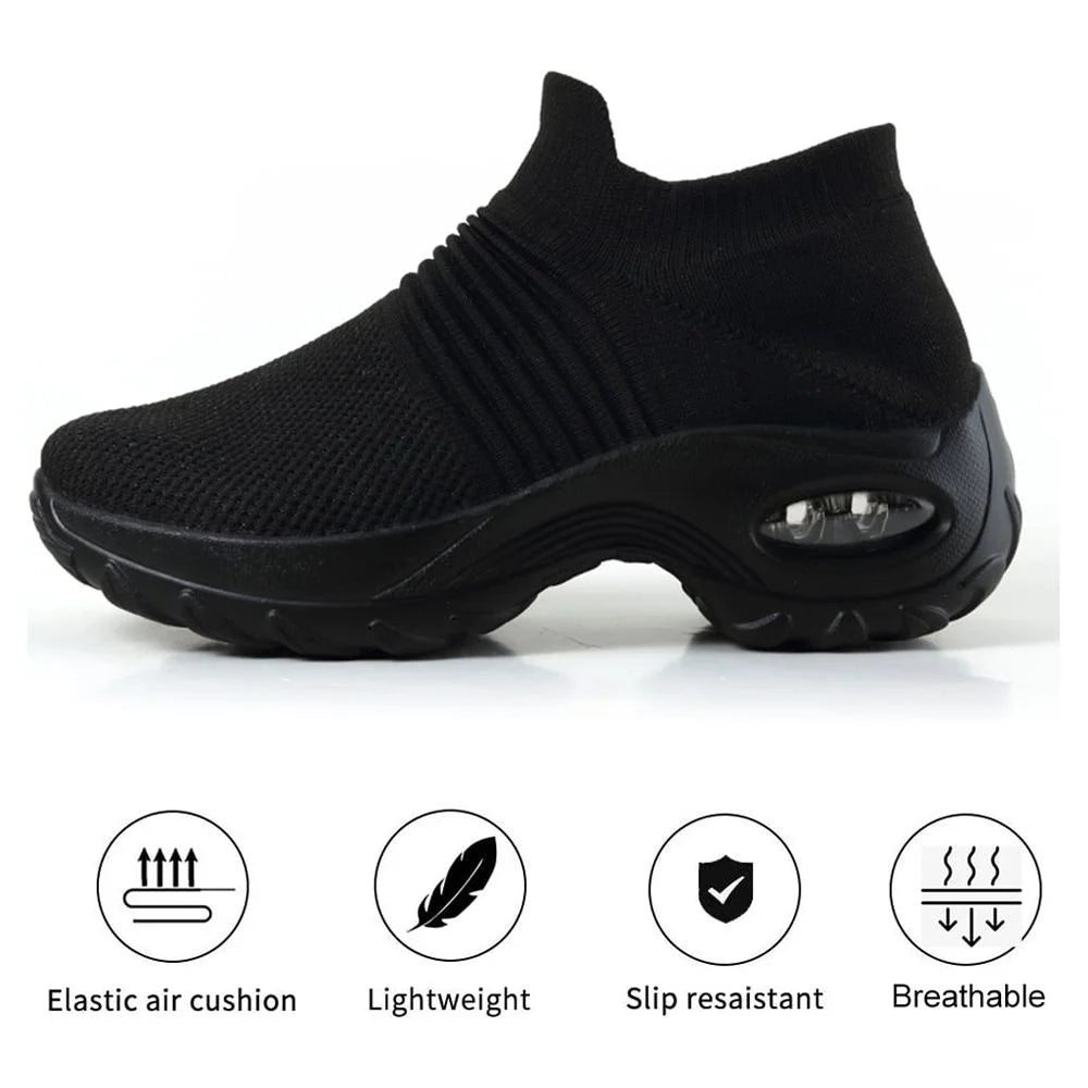 Mesh Slip On Walking Shoes O369123