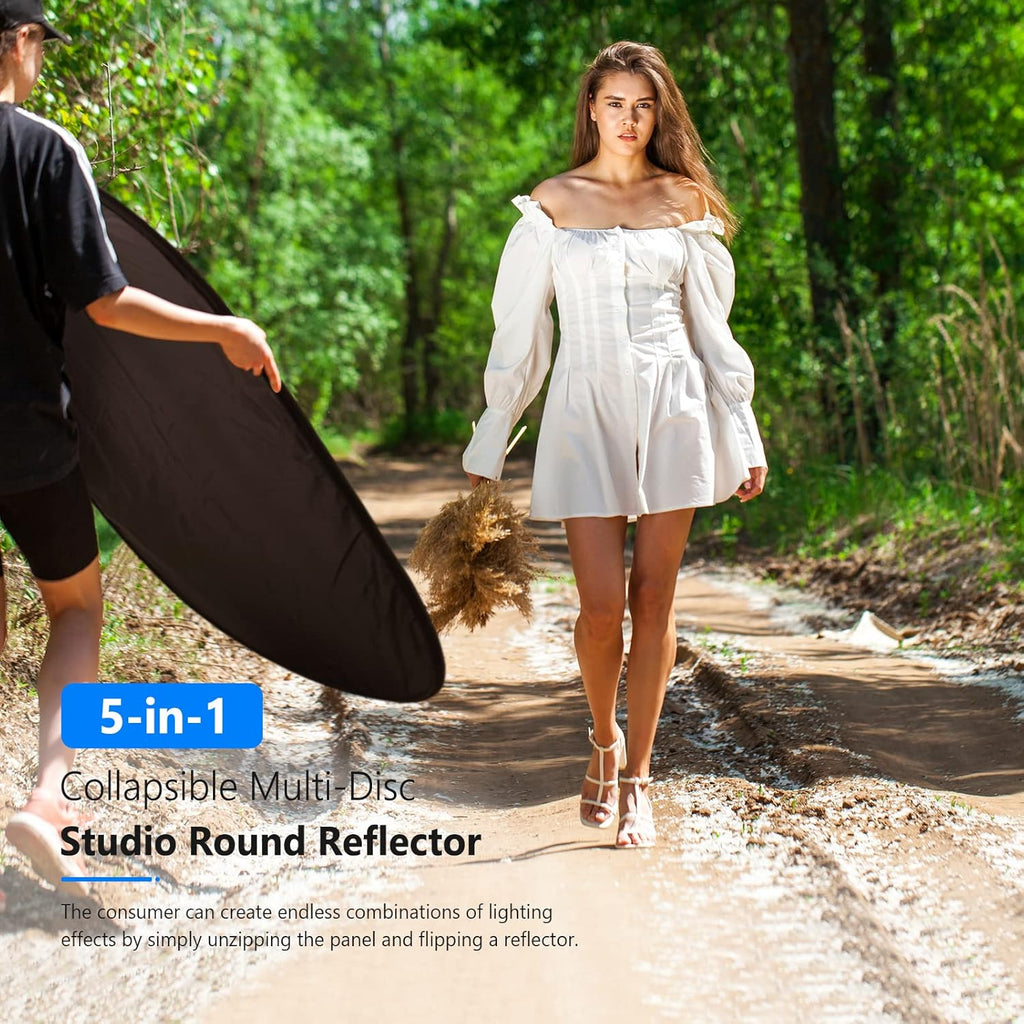 5 in 1 Portable 40"x 60" Camera Lighting Reflector Kit with Carrying Case K42104