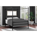 Black Metal Canopy Bed O88133