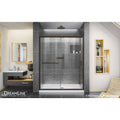 Semi-Frameless Sliding Shower Door, Clear Glass, Oil Rubbed Bronze Q65657