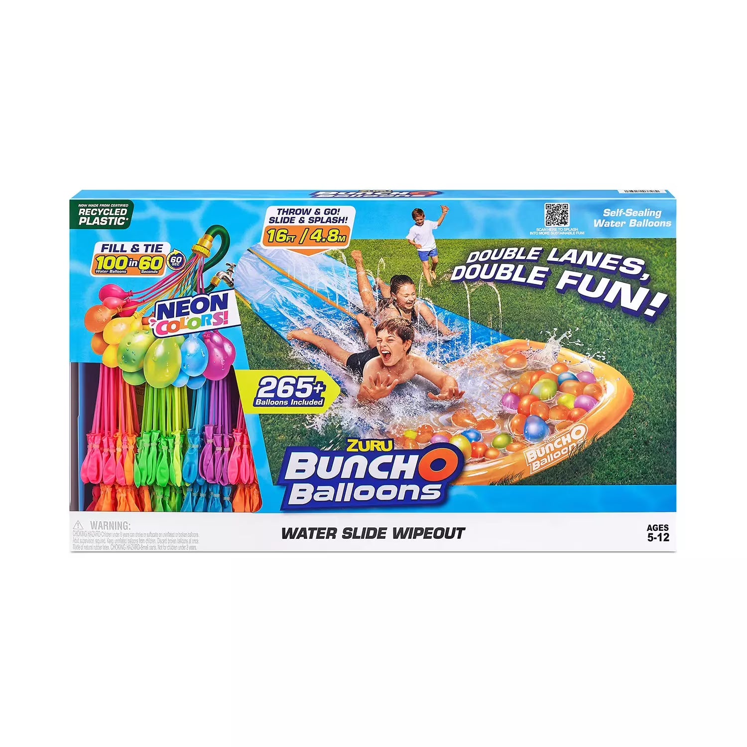 265 Water Balloons Waterslide Slip & Slide H3835