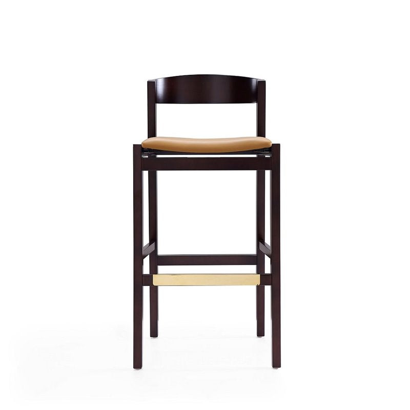 Faux Leather Barstool Set of 2 V177