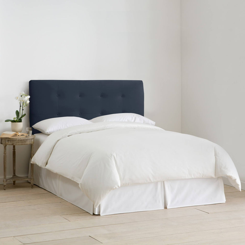Navy Velvet California King Headboard F54711
