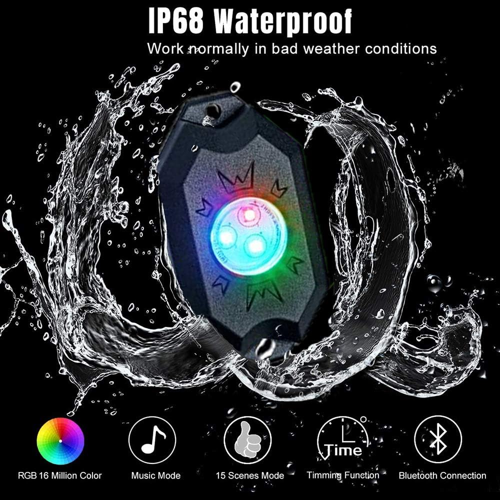 8Pods RGB LED Rock Lights Kit R40066