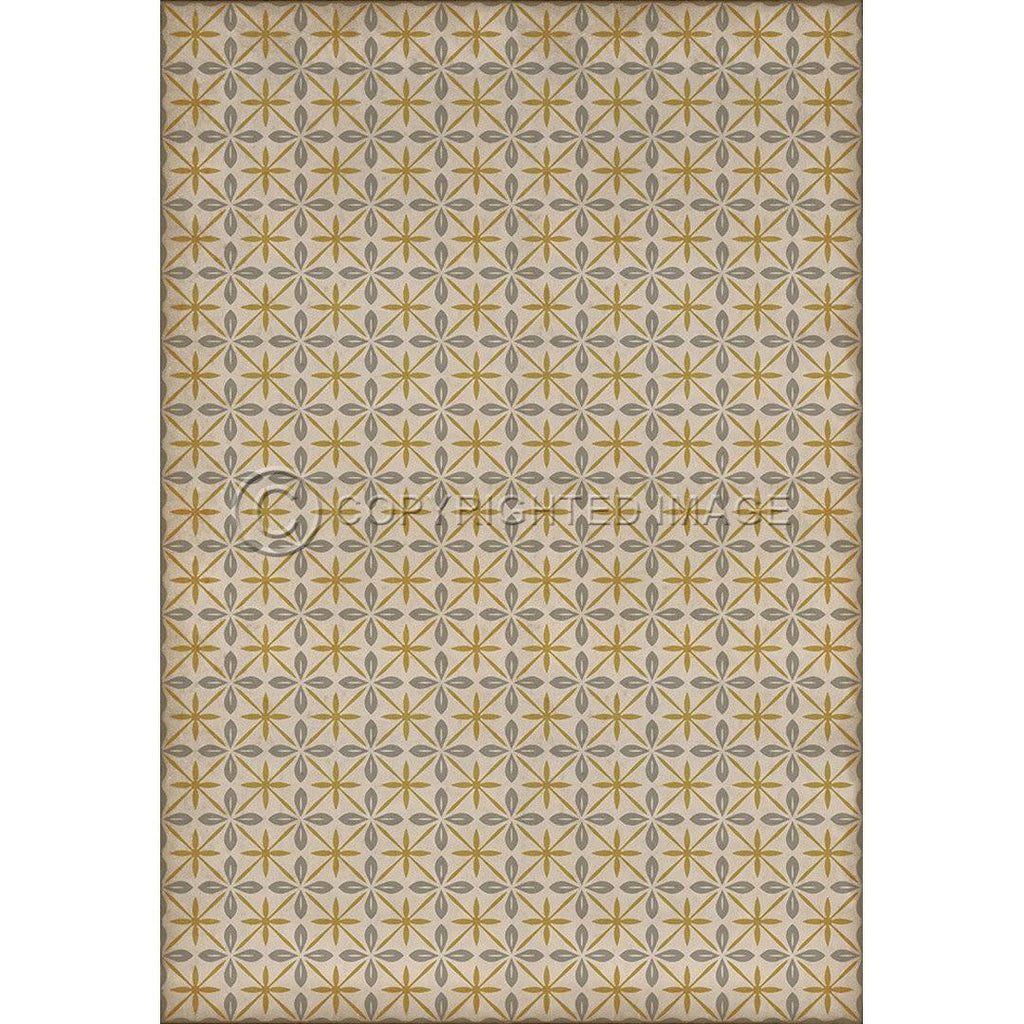 Pattern 81 Vinyl Floorcloth, 38in x 56in Y1960
