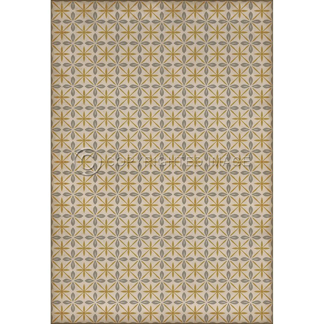 Pattern 81 Vinyl Floorcloth, 38in x 56in Y1960