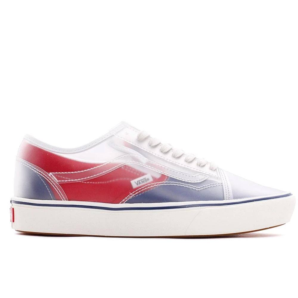 Canvas ComfyCush Slip-Skool True Navy Red Shoes K591