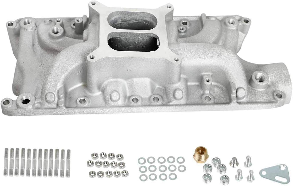 Aluminum Dual Plane Intake Manifold for SBF 260 289 302 Small Block I3865