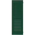 Sapele Mahogany Louvered Shutters Pair U795206