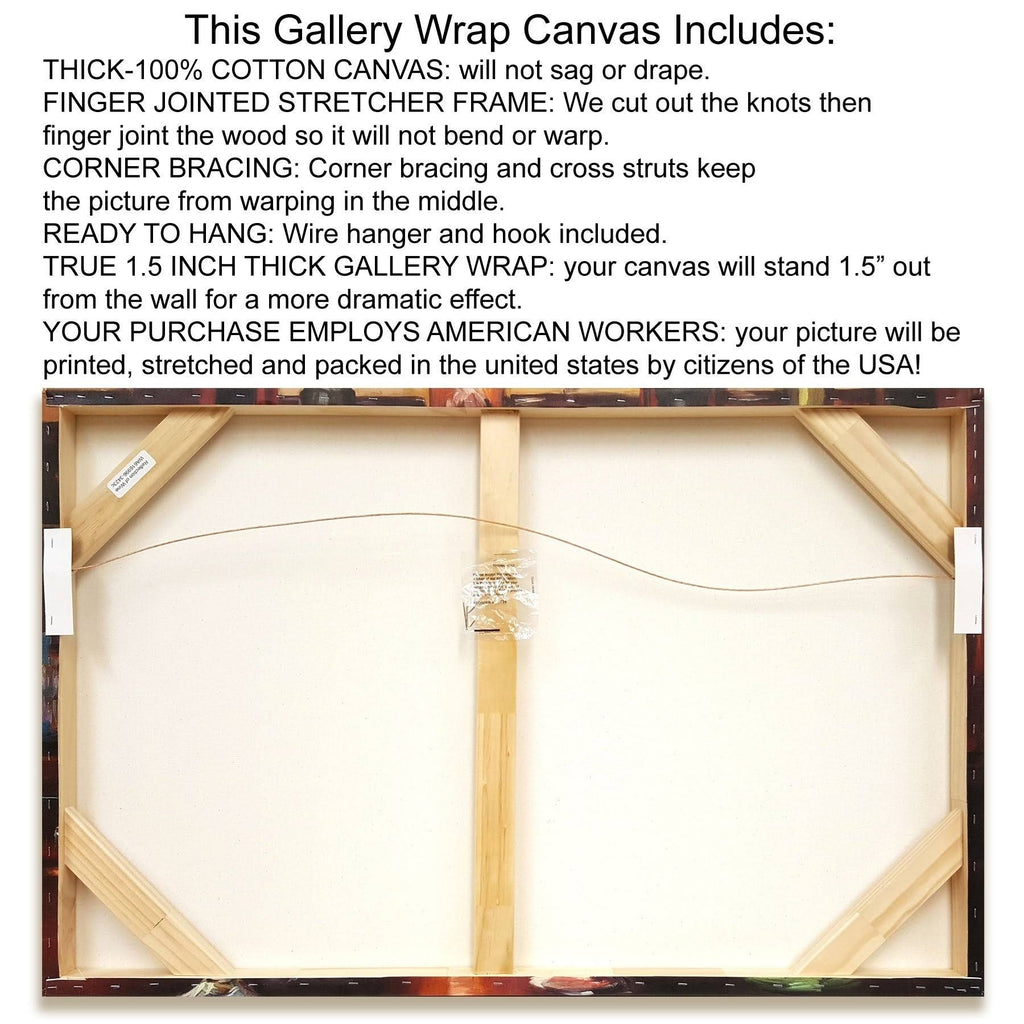 Painting Print on Wrapped Canvas Z603
