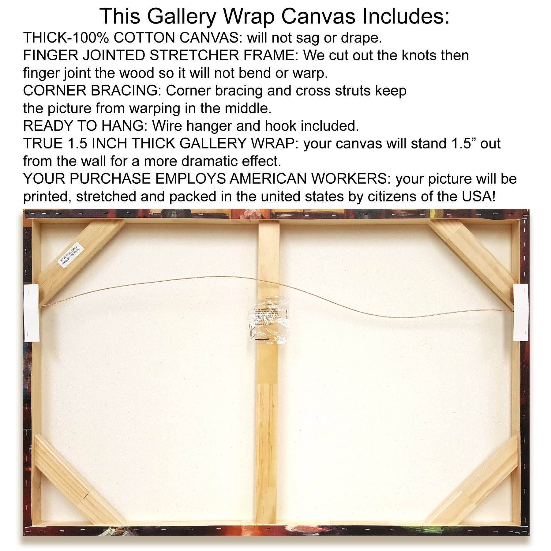 Painting Print on Wrapped Canvas Z603