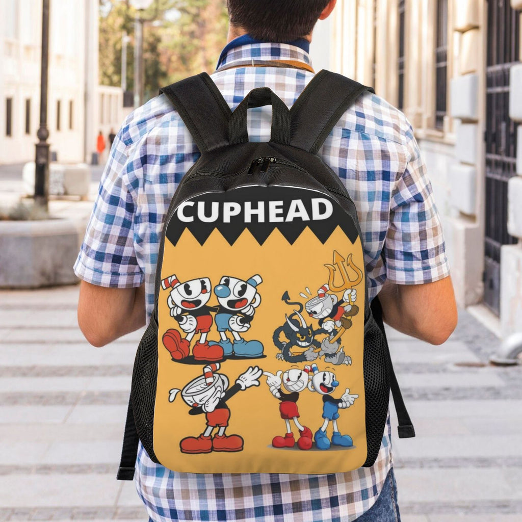 Cuphead Mugman Brothers Backpack Lightweight Daypack H7020