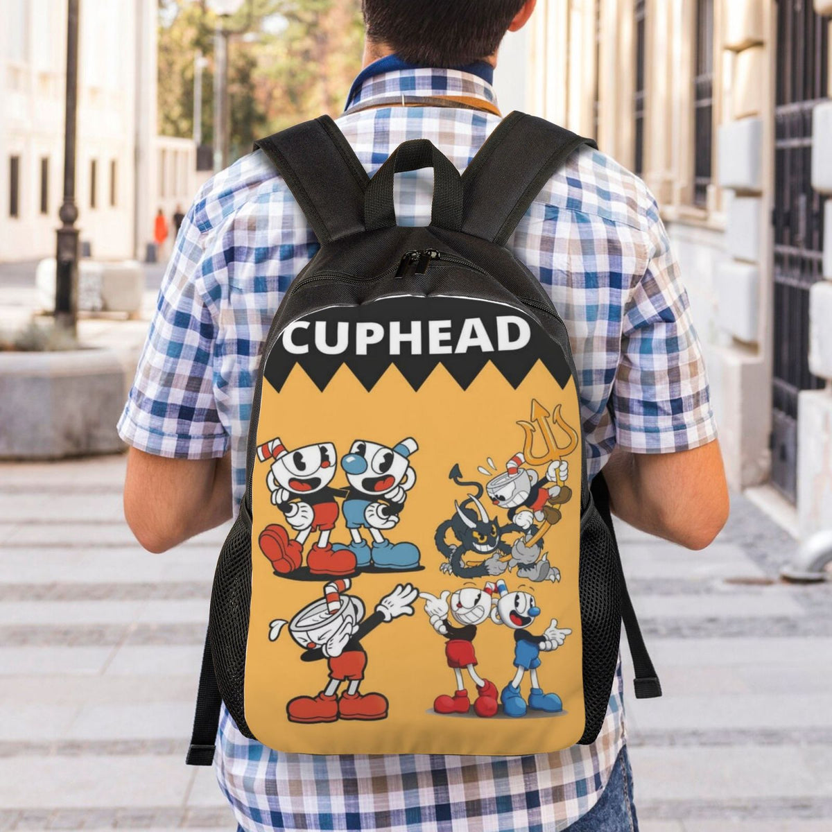 Cuphead Mugman Brothers Backpack Lightweight Daypack H7020